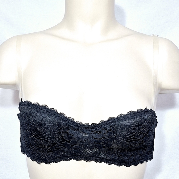 32B Xhilaration Lace Lightly Lined Convertible Strapless Underwire Bra Black NWT - Picture 3 of 6